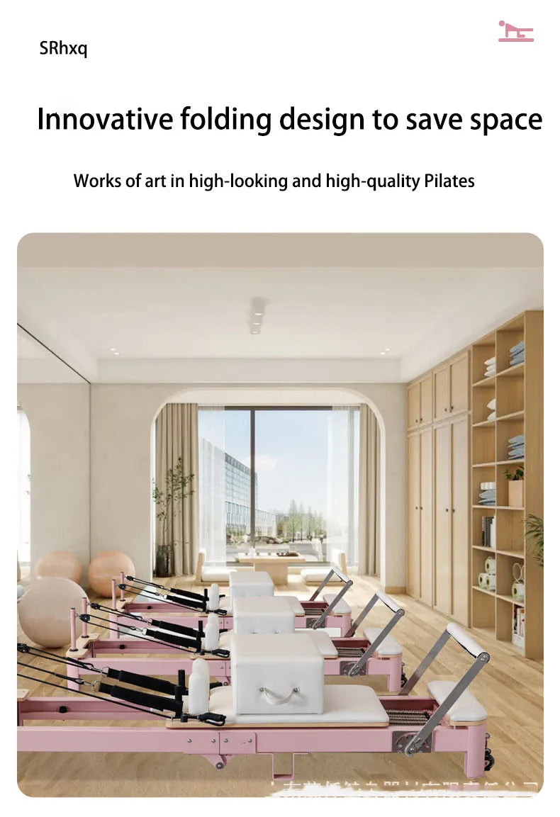 Professional Reformer Pilates Machine – Heavy-Duty Steel Frame Reformer with Core Training