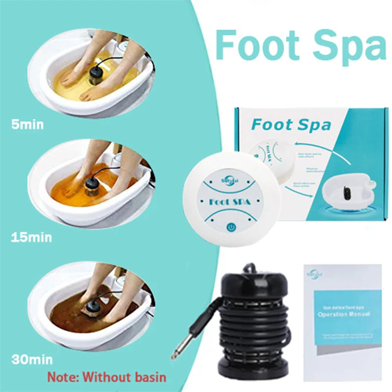 Ionic Foot Detox Spa Machine Mini Aqua Massage Footbath Spa Massager for Foot Therapy And Detoxification