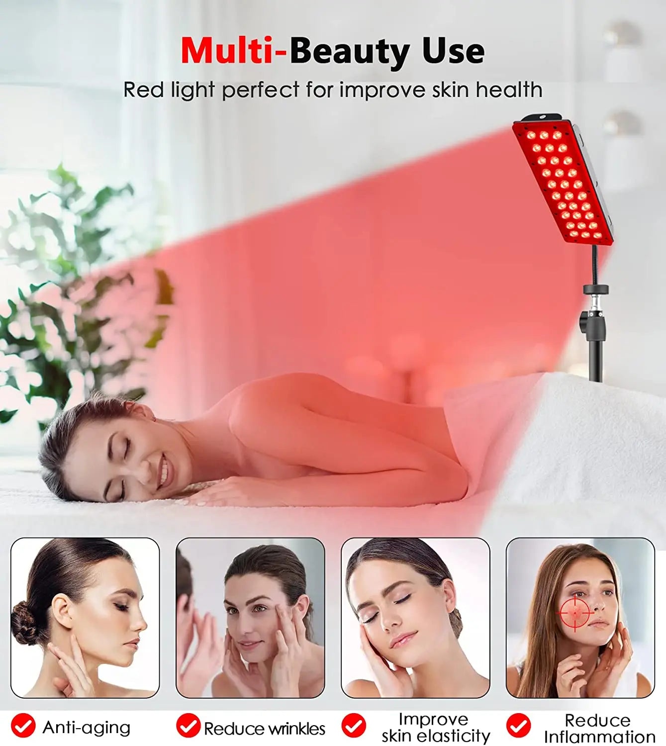 LED Infrared Lamp for Full Body - Joint Muscle Relief & Skin Tightening Rejuvenation