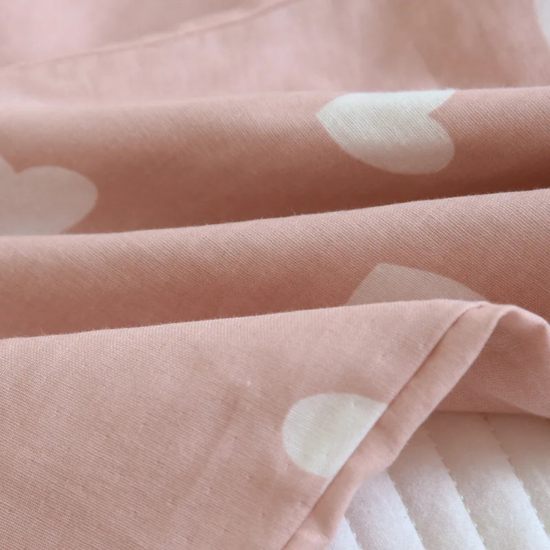 2026 New Spring and Autumn Pajama Set Women's 100% Cotton Long Sleeve Pants Two Piece Love Lovely Sweet Home Furnishing Set